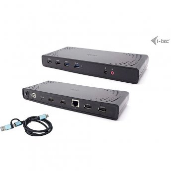 i-tec USB 3.0 / USB-C / Thunderbolt Dual Display Docking Station, PD 85W