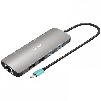 i-tec USB-C Metal Nano 2x Display Docking Station, PD 100 W