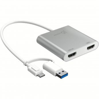 J5create USB-C TO DUAL HDMI MULTI-MONITOR ADAPTER