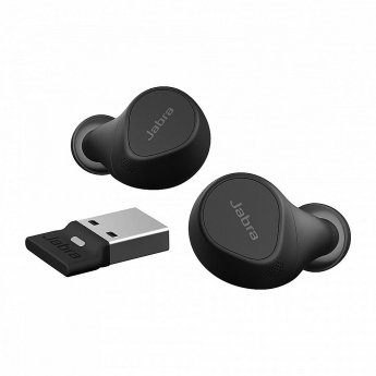 Jabra Evolve2 Buds, MS, USB-A +Wireless Charging Pad