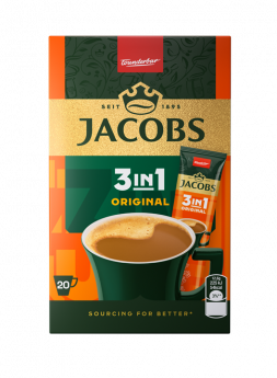 Kafijas dzēriens Jacobs 3in1, 252g (20x12.6g)