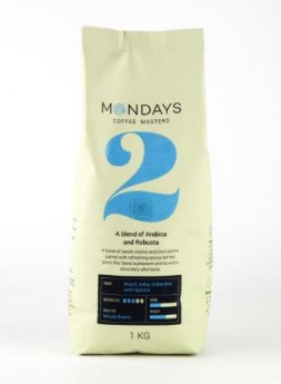Kafijas pupiņas MONDAYS Nr.2, Arabica un Robusta, 1 kg