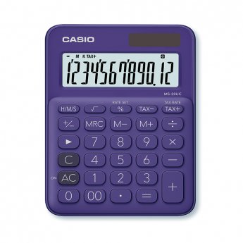 Kalkulators CASIO MS-20UC, 105 x 150 x 23 mm, violets
