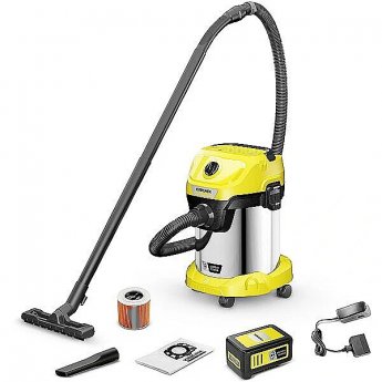 Karcher WD 3-18 S battery set 18V, Yellow/Silver, Openbox