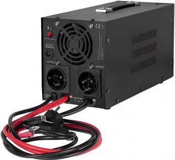 Kemot PROsinus-1000 UPS – a pure sine wave inverter with a 12V charging function, 230V, 1000VA/700W – black