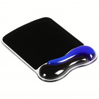 Kensington Duo Gel Mouse Pad, Blue/Black