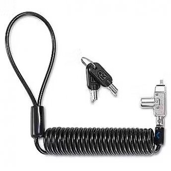 Kensington Slim N17 2.0 Portable Keyed Laptop Lock for Wedge-Shaped Slots