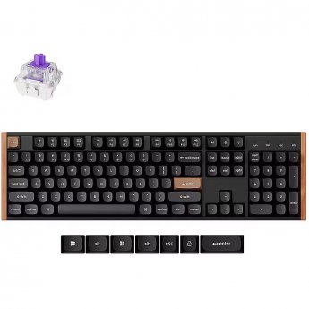 Keychron K10 HE, black/wood, DE