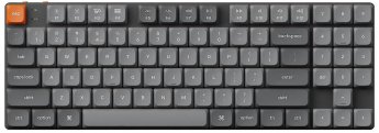Keychron Klawiatura gamingowa Keychron K13 Max Gateron Low Profile MX Brown 2.0 bezprzewodowa mechaniczna podświetlana szara