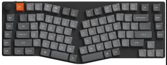 Keychron Klawiatura gamingowa Keychron K15M Gateron Low Profile MX Brown 2.0 bezprzewodowa mechaniczna podświetlana szaro-czarna