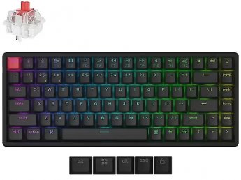 Keychron Klawiatura gamingowa Keychron K2 V3 Keychron Super Red bezprzewodowa mechaniczna podświetlana czarna