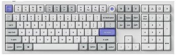 Keychron Klawiatura gamingowa Keychron Q6H Keychron Ultra-Fast Lime (linear) przewodowa magnetyczno-mechaniczna podświetlana biała