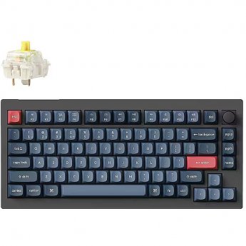 Keychron V1 Max RGB - US Layout - Hot-Swappable Gateron Jupiter Banana Wireless Keyboard