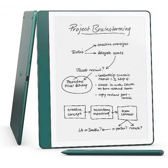 Kindle Ebook New Kindle Scribe - 2024 release 10.2” glare-free 64GB Wi-Fi (Without Lockscreen Ads) with Premium Pen Jade + ładowarka 20W USB-C/USB-A EZC105W