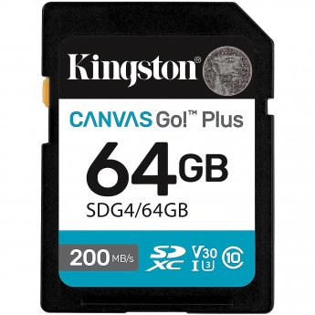 Kingston Canvas Go, 64GB SDXC