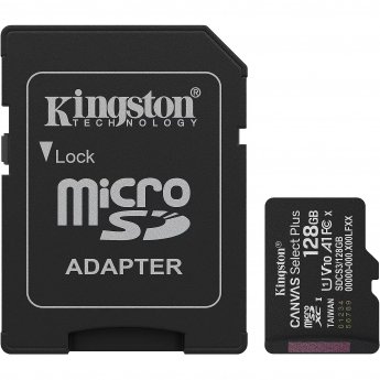 Kingston Canvas Select Plus, 128GB microSDXC, +Adapter