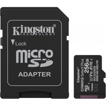Kingston Canvas Select Plus, 256GB microSDXC, +Adapter