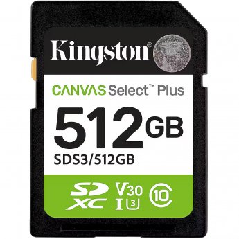 Kingston Canvas Select Plus, 512GB, SDXC