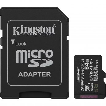 Kingston Canvas Select Plus, 64GB microSDXC, +Adapter