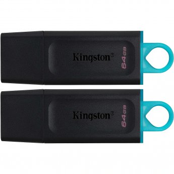 Kingston DT Exodia, 64GB, Black & Teal, 2 Pieces