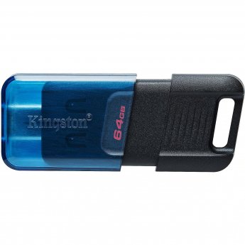Kingston DT80M, 64GB, Black & Blue