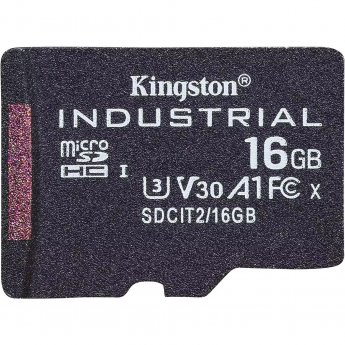 Kingston Industrial, microSDHC, 16GB, Class 10, UHS-I, U3, V30