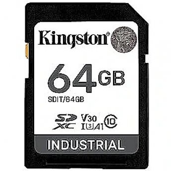 Kingston Industrial, SDXC, 64GB, UHS-I, U3, V30