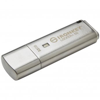 Kingston Ironkey Locker + 50, AES Encryption, 32GB, Silver