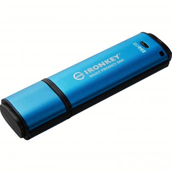 Kingston IronKey Vault Privacy 50C, 256GB, AES-256, Blue