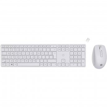 Kingston Keyboard and mouse combo set 650 Wireless White 4R016AA#ABB