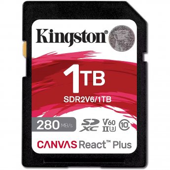 Kingston SDXC 1TB Canvas React Plus SDXC UHS-II 280R/100W U3 V60