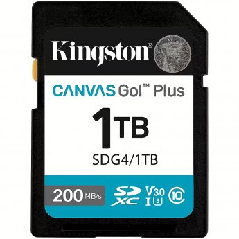 Kingston SDXC Canvas Go Plus Gen4 1TB C10 UHS-I U3 V30