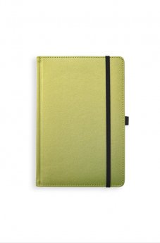 Klade - planotājs UNIVERSAL BLACK EDITION, A5,ar gumiju, laima krāsa