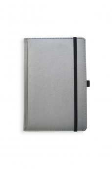 Klade - planotājs UNIVERSAL BLACK EDITION, A5,ar gumiju, sudraba krāsa
