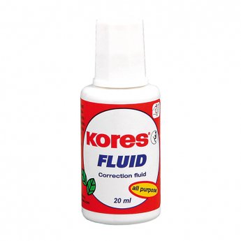 Korekcijas tepe KORES FLUID ar otiņu, 20 ml