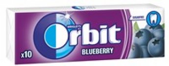 Košļājamā gumija ORBIT Blueberry Stickpack 10 gab.