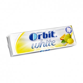Košļājamā gumija ORBIT WHITE FRUIT, 14 g