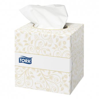 Kosmētiskās salvetes TORK Premium EXTRA SOFT, 2 sl., 100 salvetes, 21 x 20 cm, kubs, baltā krāsā (140278)