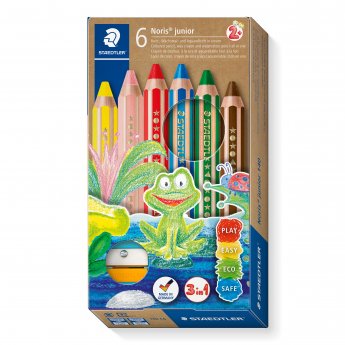 Krāsainie zīmuļi STAEDTLER Buddy 3 in 1, 6 krāsās