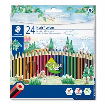 Krāsainie zīmuļi STAEDTLER NORIS COLOUR 185, 24 krāsu komplekts