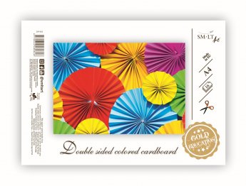 Krāsains kartons divpusējs SMLT GOLD, A4, 190gsm,16 lpp.