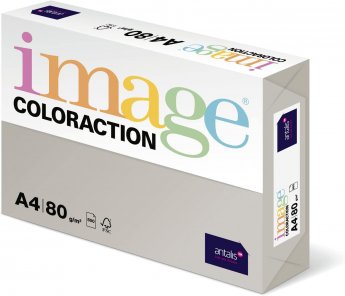 Krāsains papīrs IMAGE COLORACTION, A4, 80 gsm, 50 loksnes, ICELAND / MID GRAY