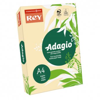 Krāsains papīrs REY ADAGIO 80g/m2, A4 500 loksnes/iepak., smilšu krāsa (Sand) (Nr. 38)