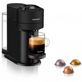 Krups Nespresso Vertuo Next, matt black - Capsule coffee machine
