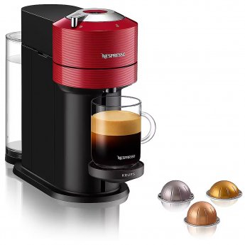 Krups Nespresso Vertuo Next, red - Capsule coffee machine