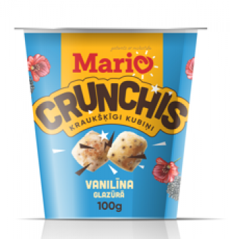 Kubiņi MARIO ar vanilīna garšu, 100g