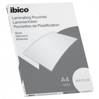 Laminēšanas aploksnes Ibico Basics, A4, spīdīgas, 80 mic, 100 gab./pak.
