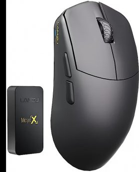 Lamzu Maya X Gaming Mouse, 8,000Hz - Charcoal Black