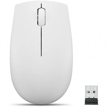 Lenovo 300 Wireless Compact Mouse, Cloud Grey