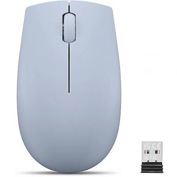 Lenovo 300 Wireless Compact Mouse, Frost Blue